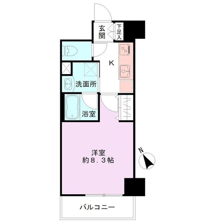 Alivis新潟萬代橋の物件間取画像